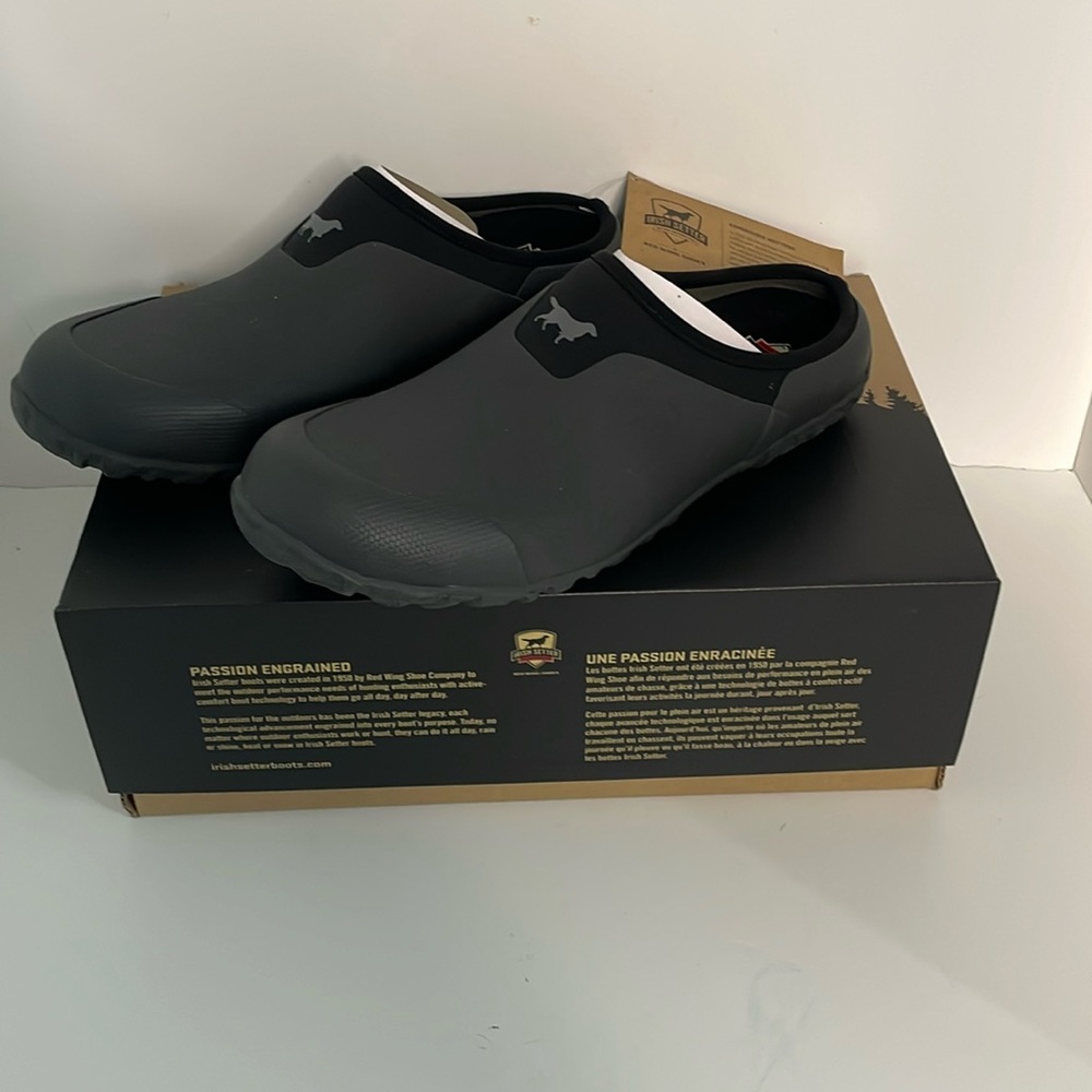 Irish Setter Hunt Unisex Slip On Mudpaw Shoes Size 8 Grey/Black
